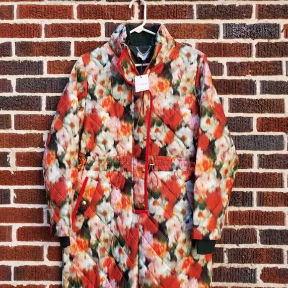 New XS S XL J Crew puffer snowsuit with Primaloft Liberty Hazy Days floral - Picture 4 of 16